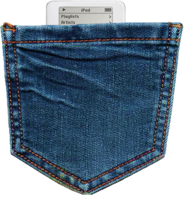 Jean pocket with MP3